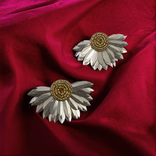 Silver Petal Bloom Earrings