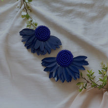 Silver Petal Bloom Earrings