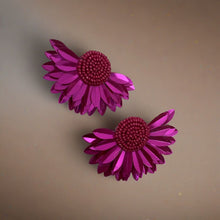 Silver Petal Bloom Earrings